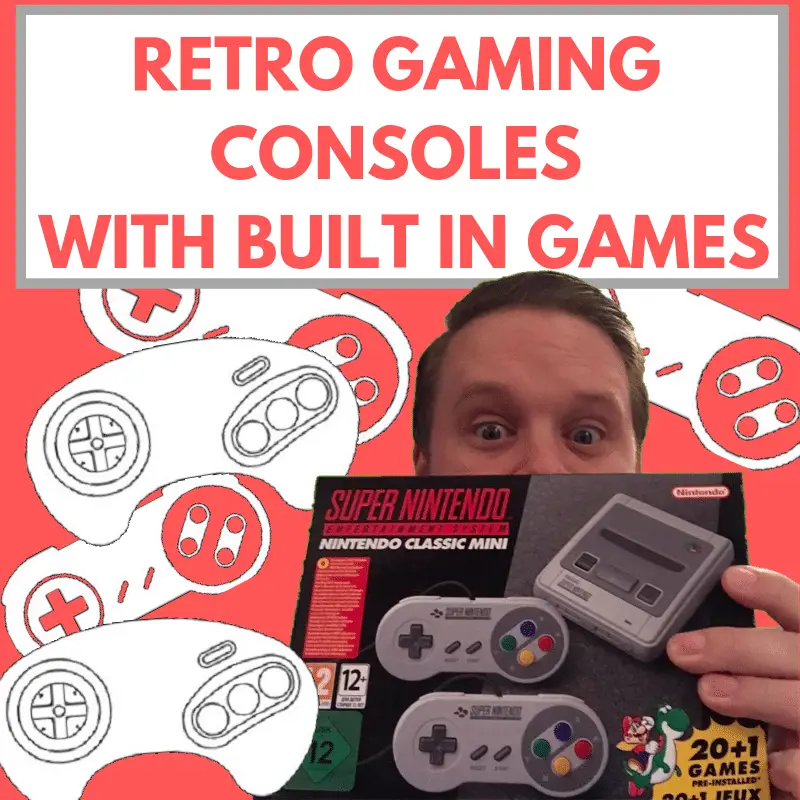 Retro Gaming Consoles with Built in Games