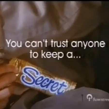 A screenshot from one of the chocolate bars TV adverts.