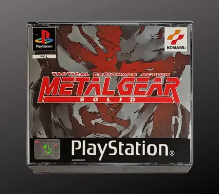Metal Gear Solid box for the PS! PAL version