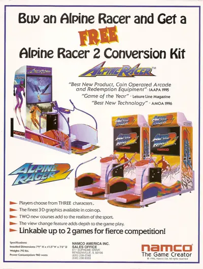 Alpine Racer 2 Arcade Conversion Kit