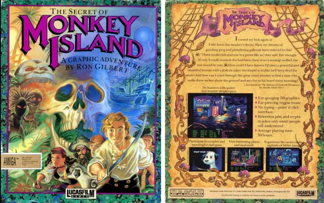 The Secret of Monkey Island wass one of the most popular Computer Games of the 90s