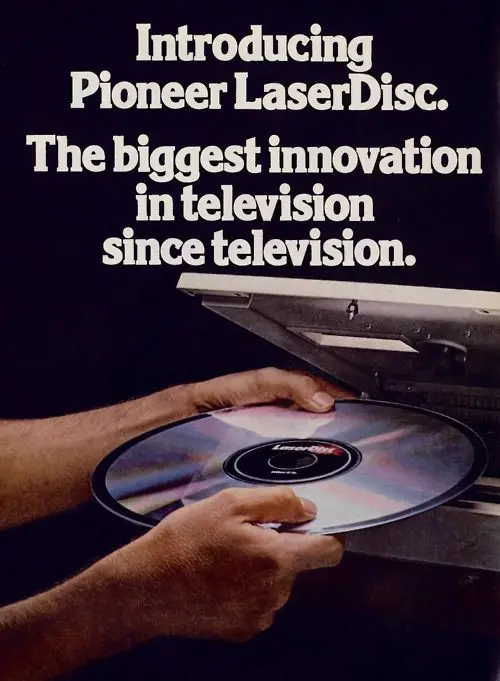 Pioneer Laserdiscs advert