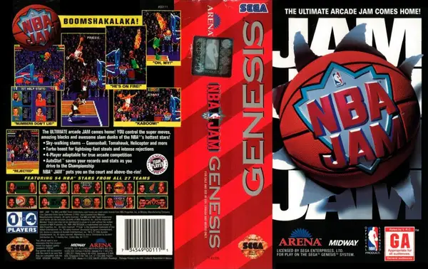 Classic Sega Genesis Games - NBA Jam