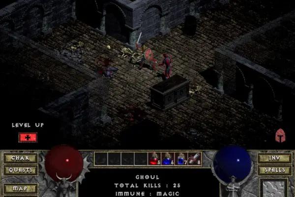 Diablo  is one of the moft populat computer games of the 90s