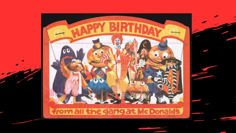 Happy Birthday from the McDonald's Gang