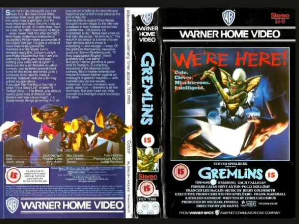 Gremlins VHS Cover