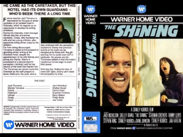 The Shining VHS Cover