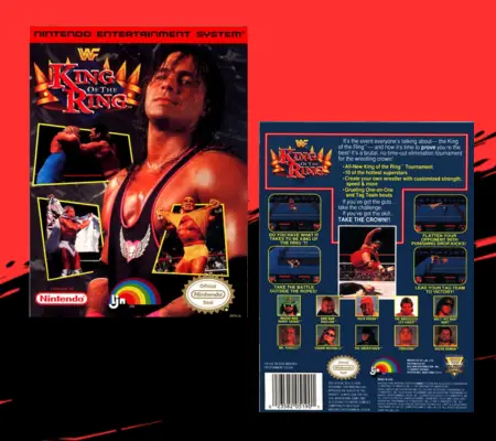 WWF King of the Ring - NES Game Box Art