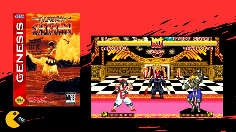 Samurai Showdown - best fighting games for the Sega Genesis and Mega Drive