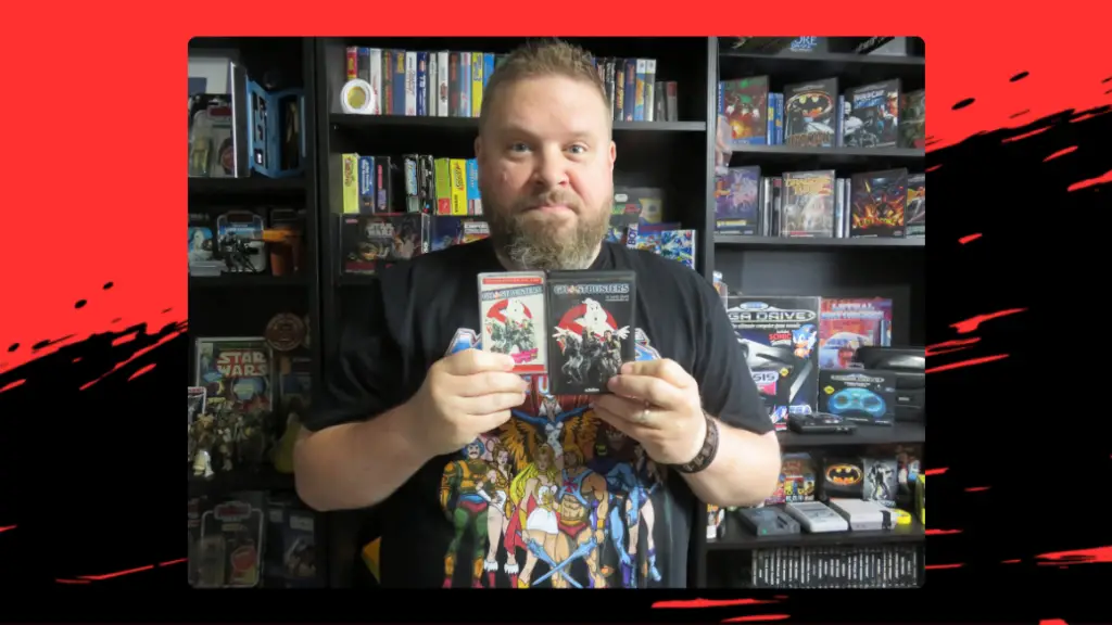 Darren Cater with C64 Ghostbusters Games