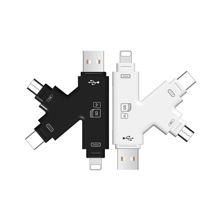 Four In One Full Platform Multi Purpose OTG Smart TF SD Card Reader - Image 3